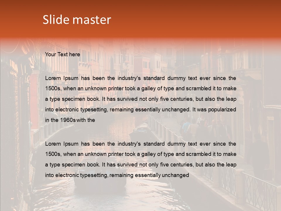 Water Cannel Colorful PowerPoint Template