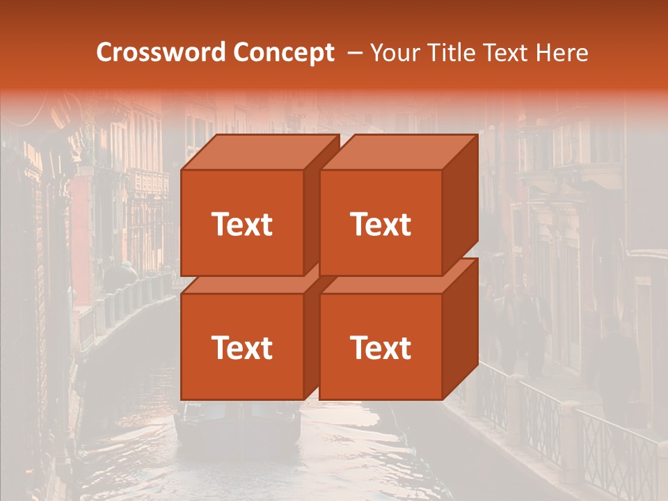 Water Cannel Colorful PowerPoint Template