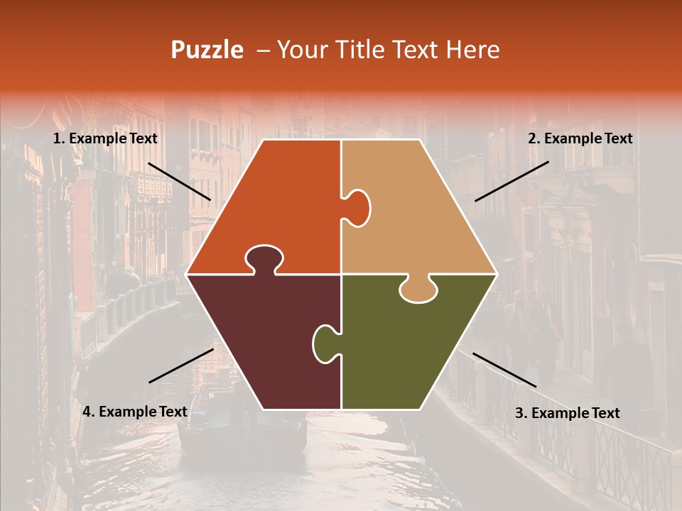 Water Cannel Colorful PowerPoint Template