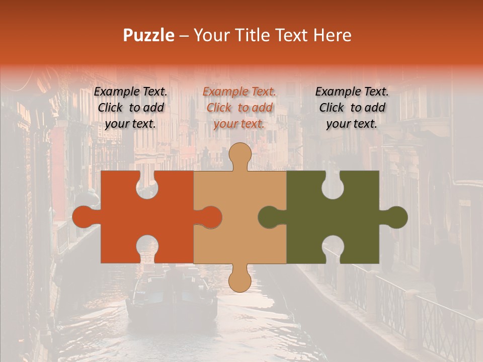 Water Cannel Colorful PowerPoint Template