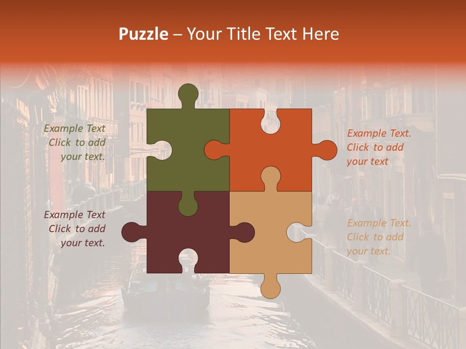 Water Cannel Colorful PowerPoint Template