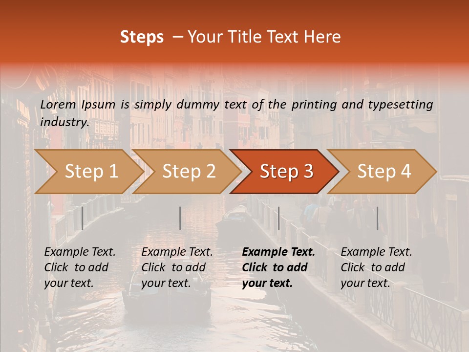 Water Cannel Colorful PowerPoint Template