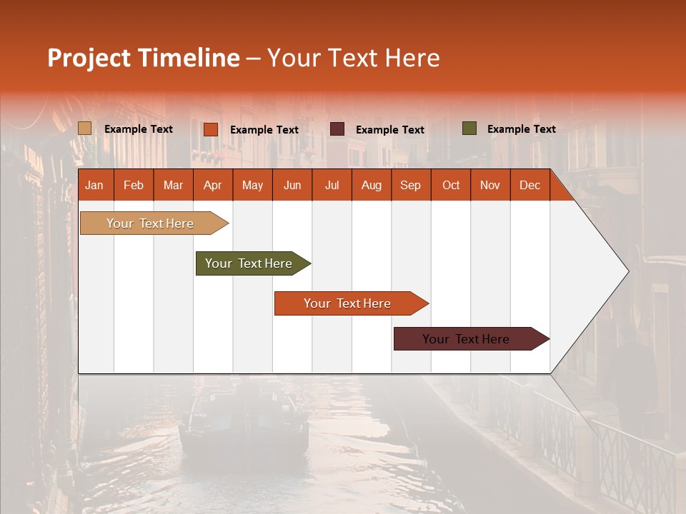 Water Cannel Colorful PowerPoint Template
