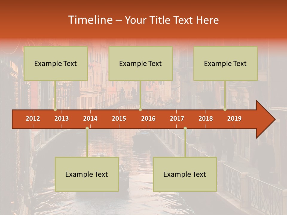 Water Cannel Colorful PowerPoint Template