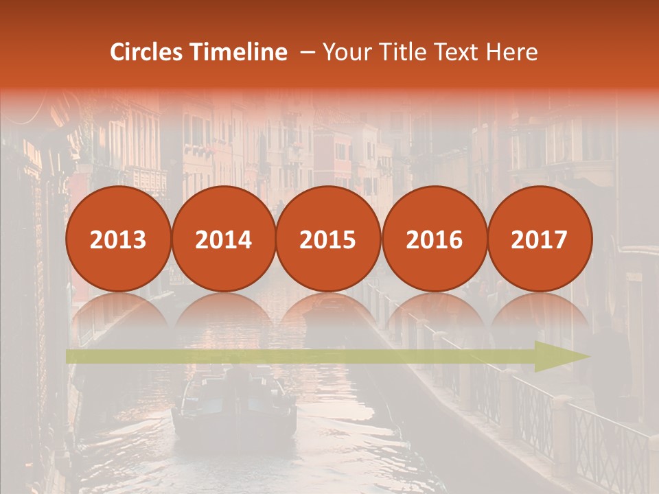 Water Cannel Colorful PowerPoint Template