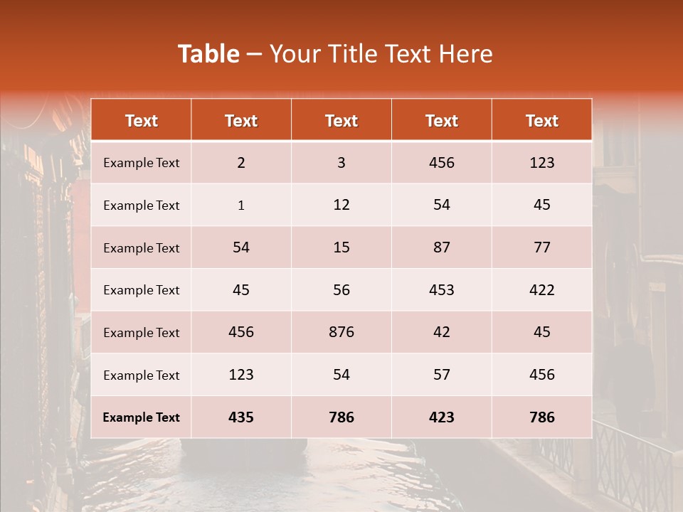 Water Cannel Colorful PowerPoint Template