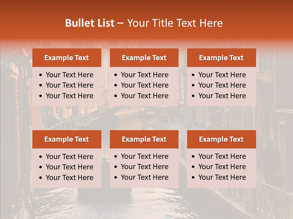 Water Cannel Colorful PowerPoint Template