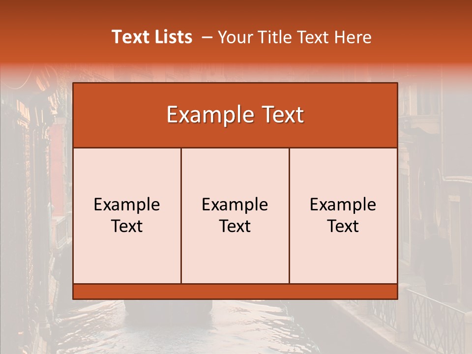 Water Cannel Colorful PowerPoint Template