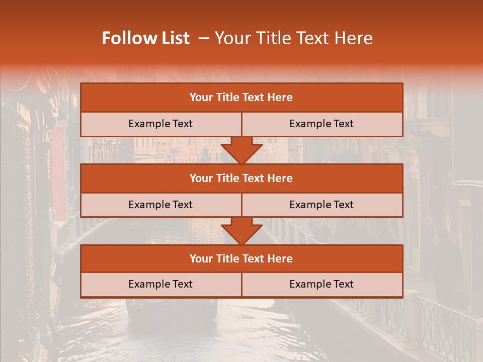 Water Cannel Colorful PowerPoint Template