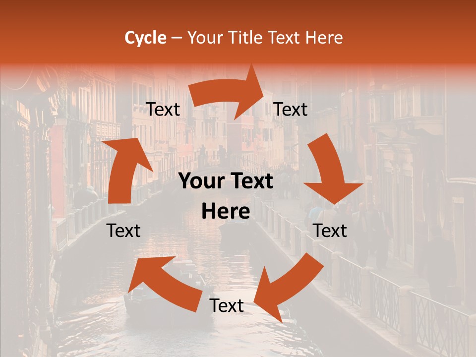 Water Cannel Colorful PowerPoint Template