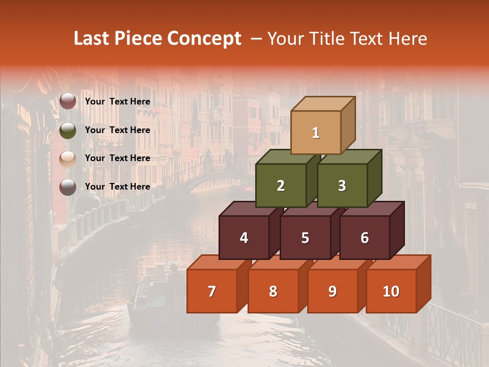 Water Cannel Colorful PowerPoint Template