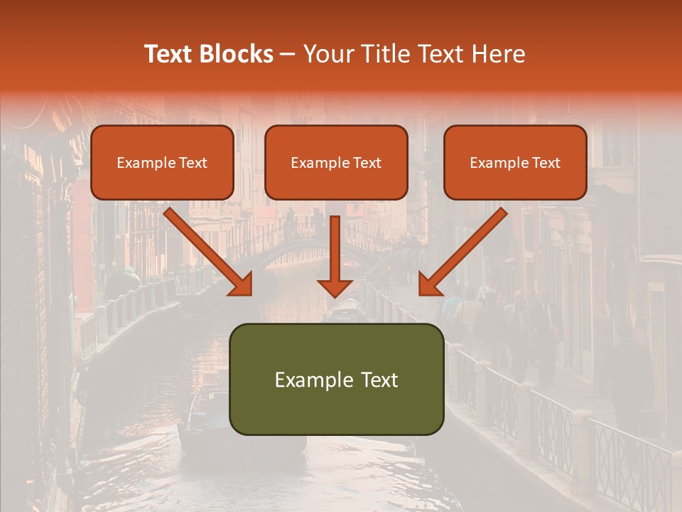 Water Cannel Colorful PowerPoint Template