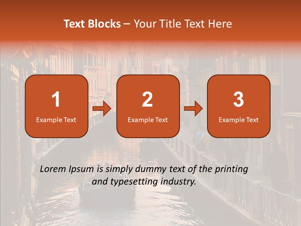 Water Cannel Colorful PowerPoint Template