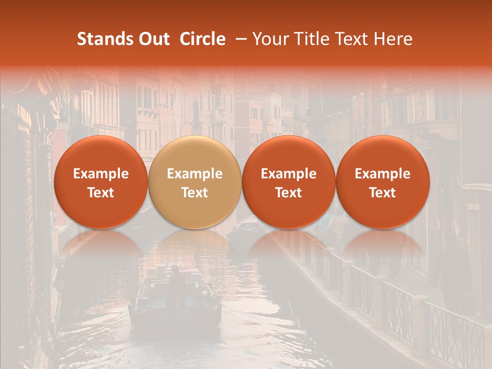 Water Cannel Colorful PowerPoint Template