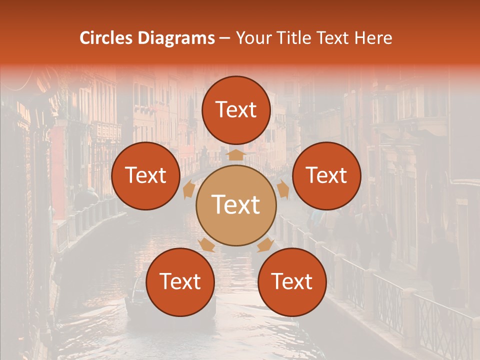 Water Cannel Colorful PowerPoint Template