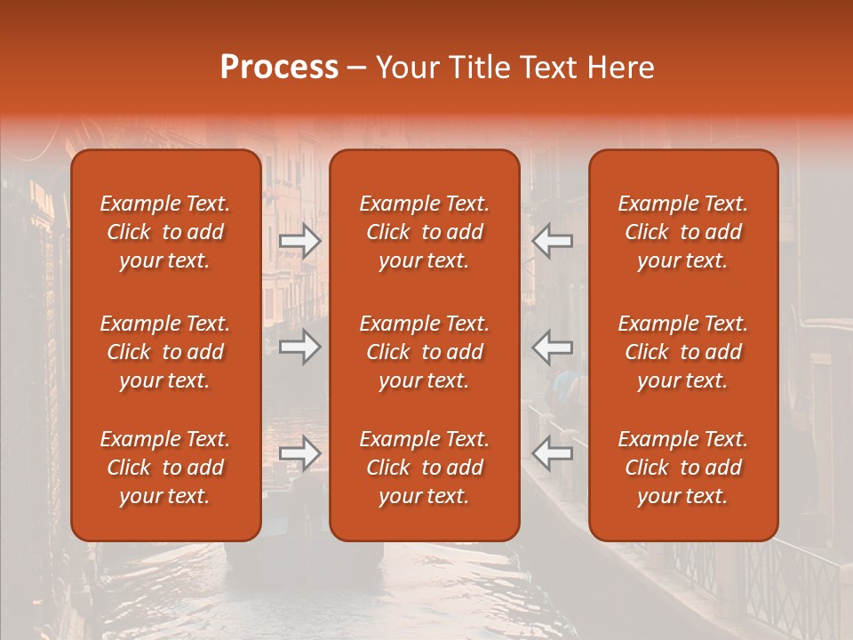 Water Cannel Colorful PowerPoint Template