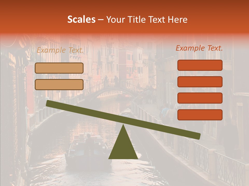 Water Cannel Colorful PowerPoint Template