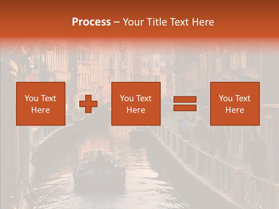 Water Cannel Colorful PowerPoint Template