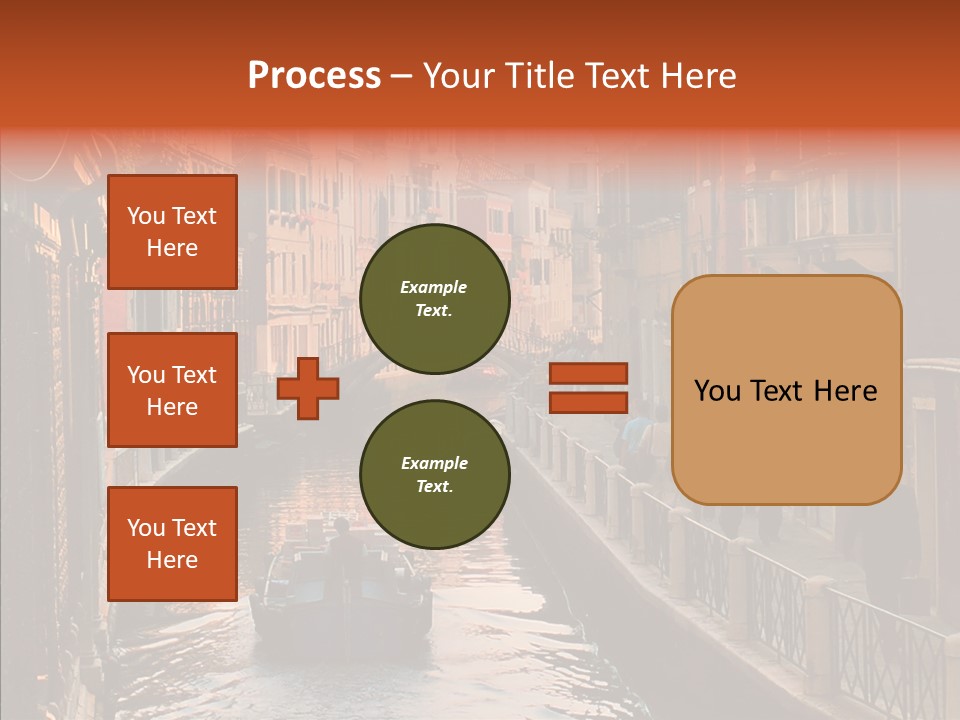 Water Cannel Colorful PowerPoint Template