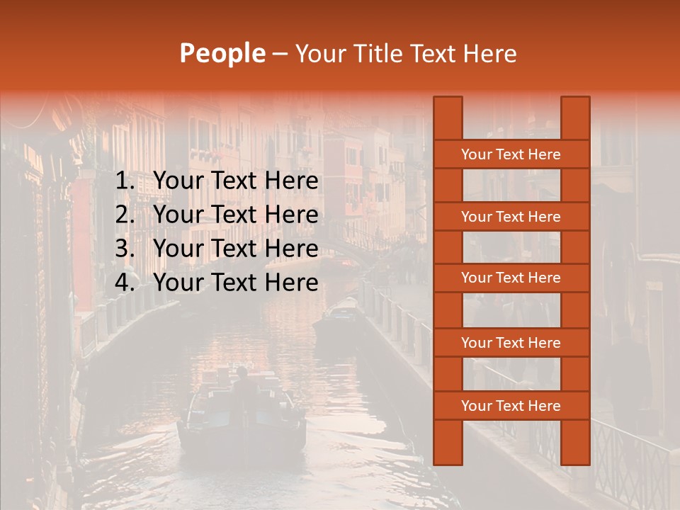 Water Cannel Colorful PowerPoint Template