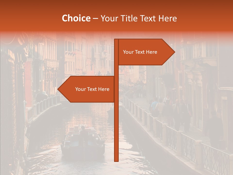 Water Cannel Colorful PowerPoint Template