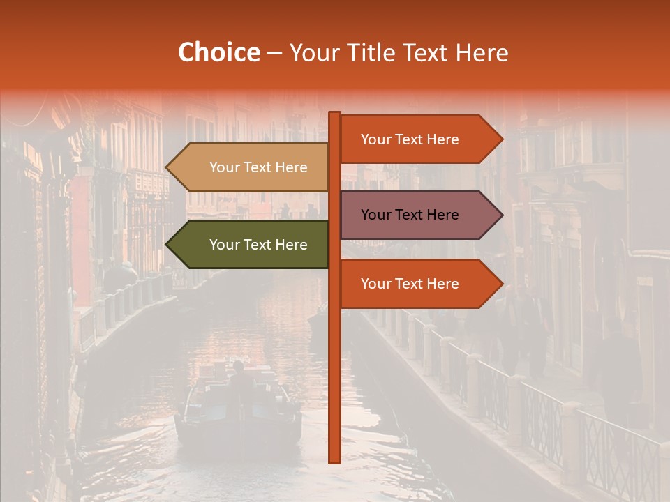 Water Cannel Colorful PowerPoint Template