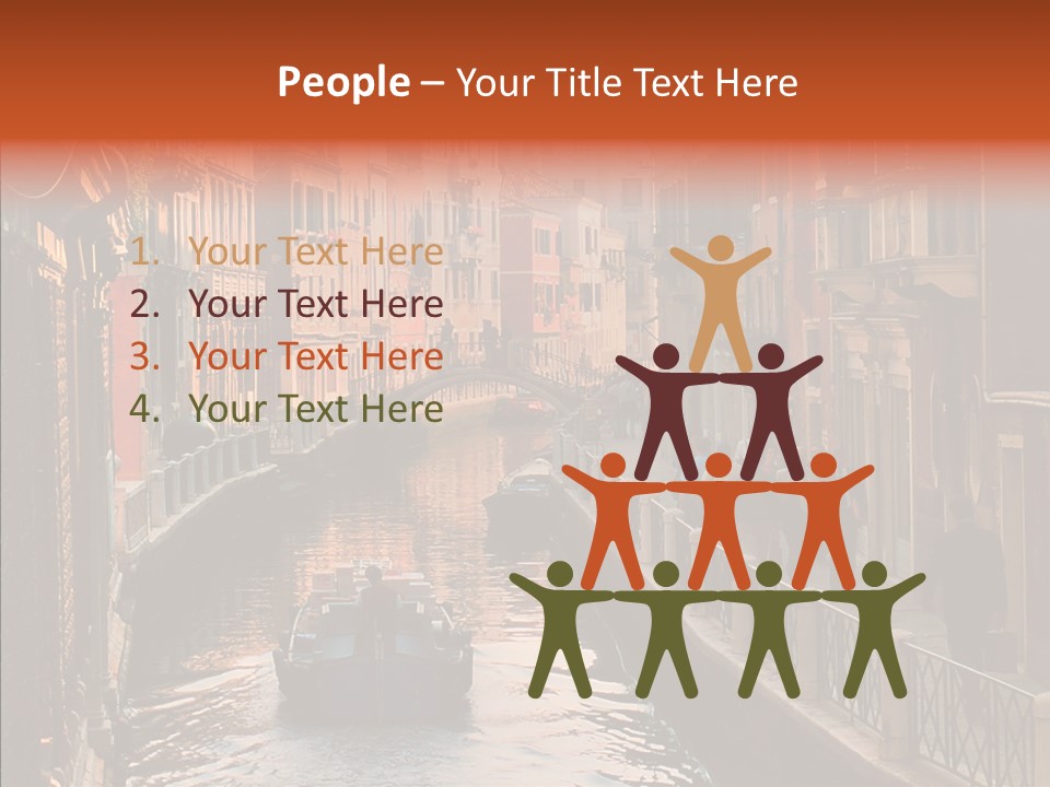 Water Cannel Colorful PowerPoint Template