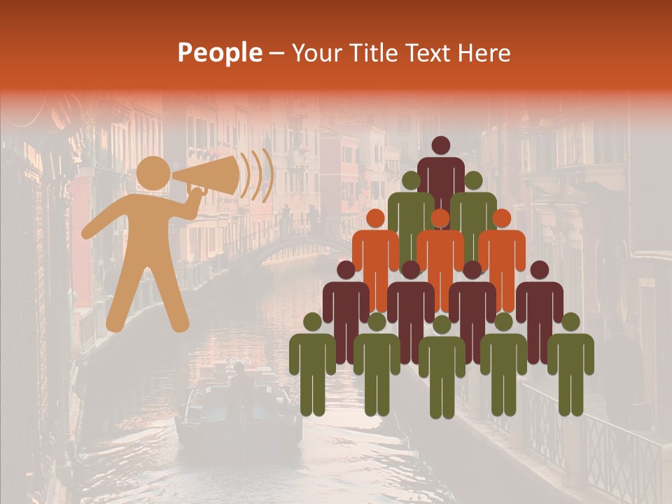 Water Cannel Colorful PowerPoint Template