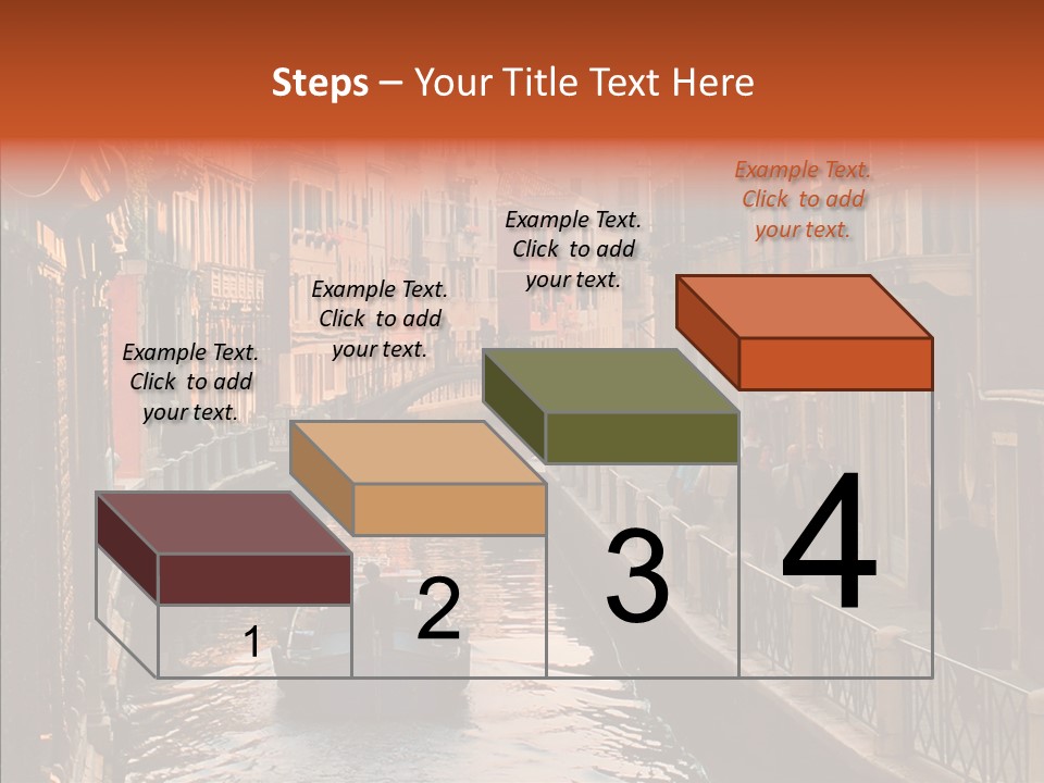 Water Cannel Colorful PowerPoint Template