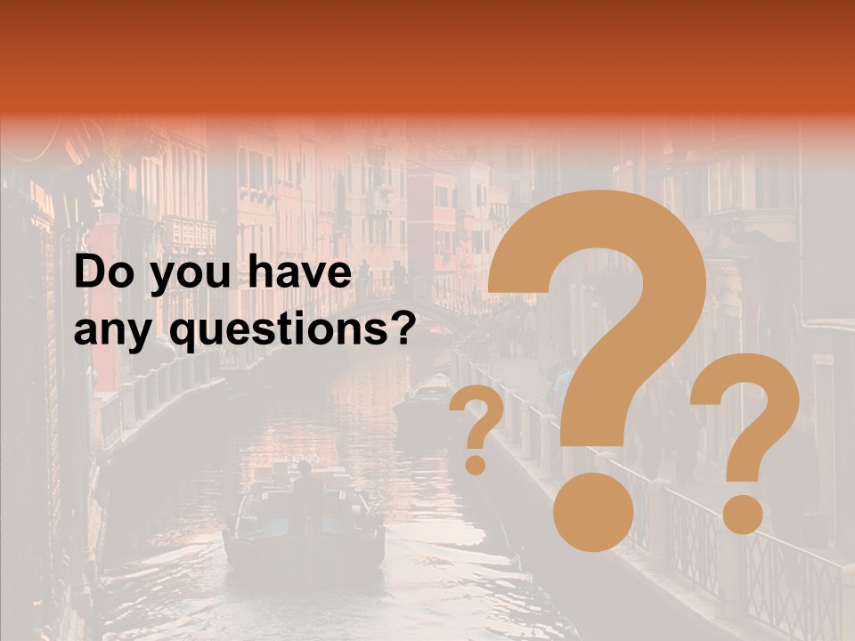 Water Cannel Colorful PowerPoint Template