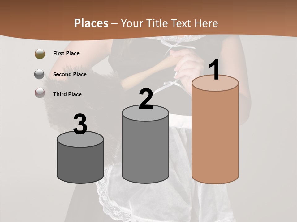 Smiling Maid Youth PowerPoint Template