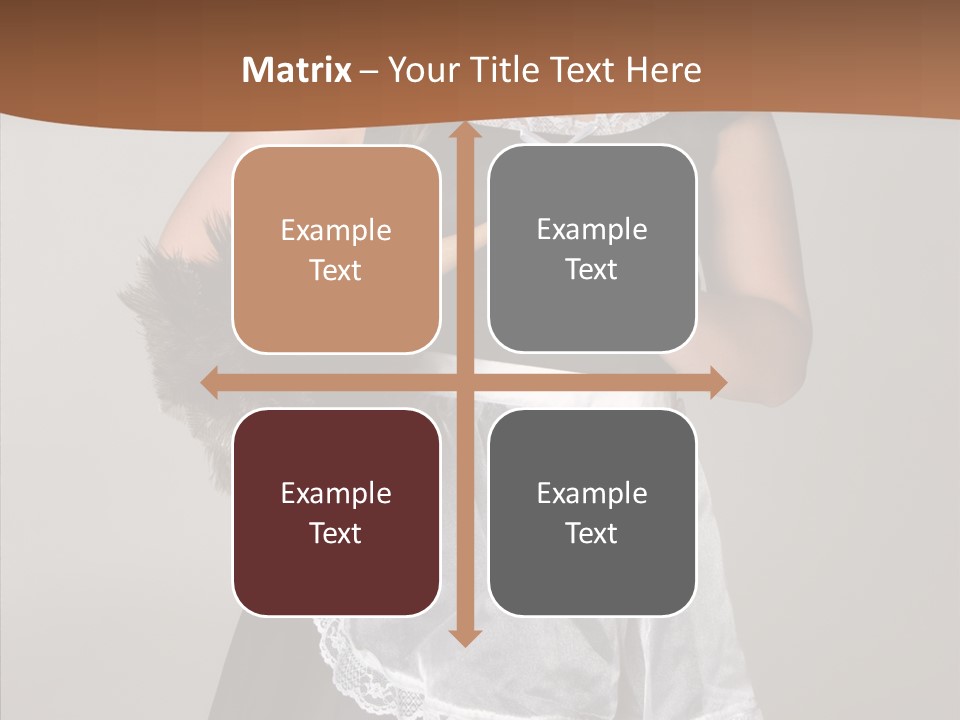 Smiling Maid Youth PowerPoint Template