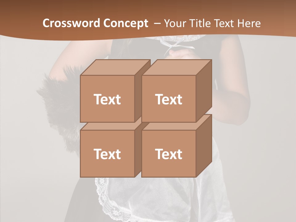 Smiling Maid Youth PowerPoint Template