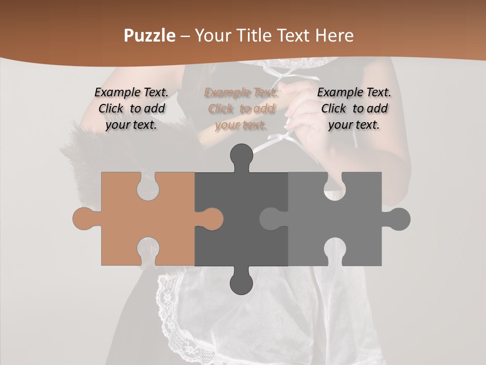 Smiling Maid Youth PowerPoint Template