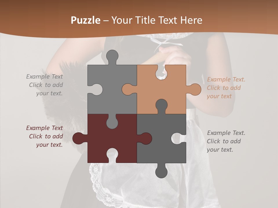 Smiling Maid Youth PowerPoint Template