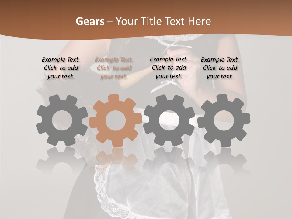 Smiling Maid Youth PowerPoint Template