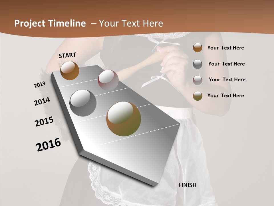 Smiling Maid Youth PowerPoint Template