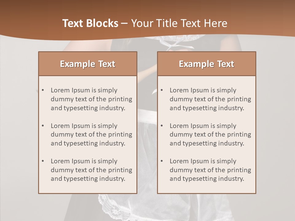 Smiling Maid Youth PowerPoint Template