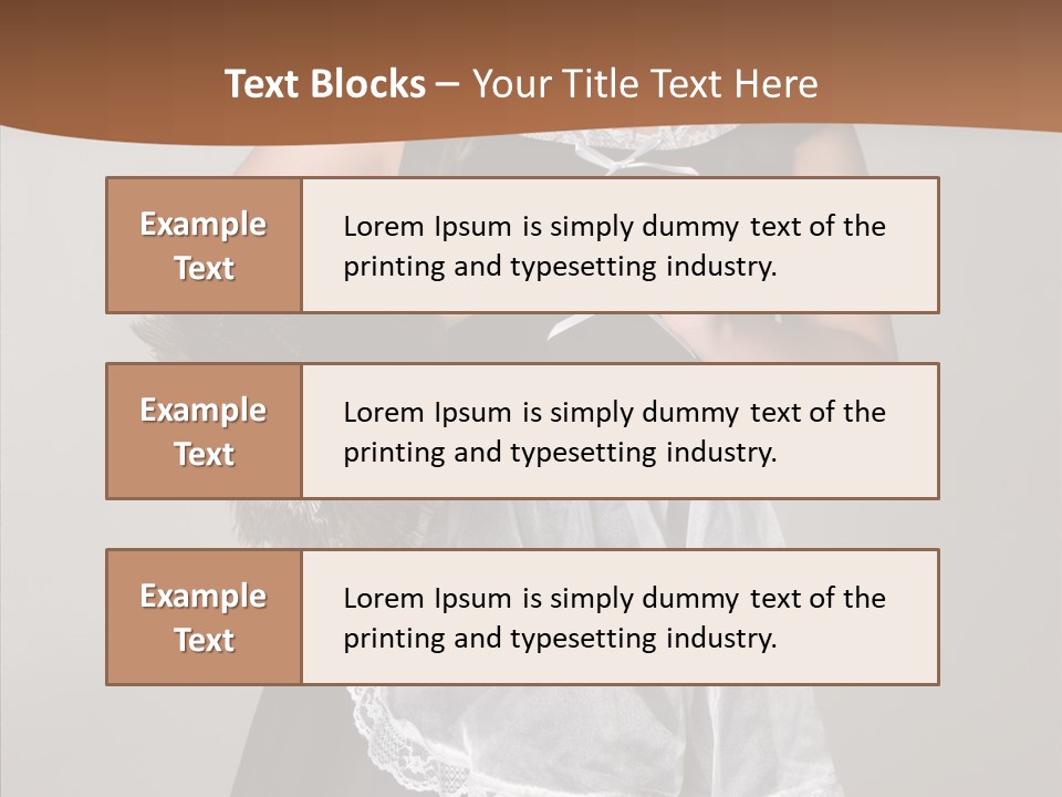 Smiling Maid Youth PowerPoint Template