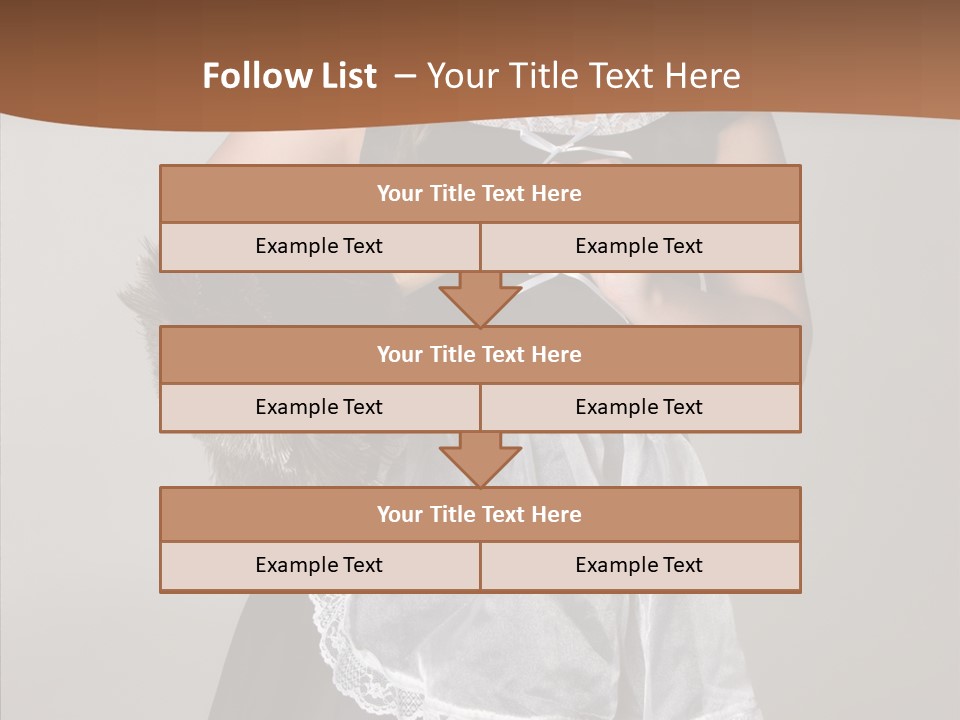 Smiling Maid Youth PowerPoint Template