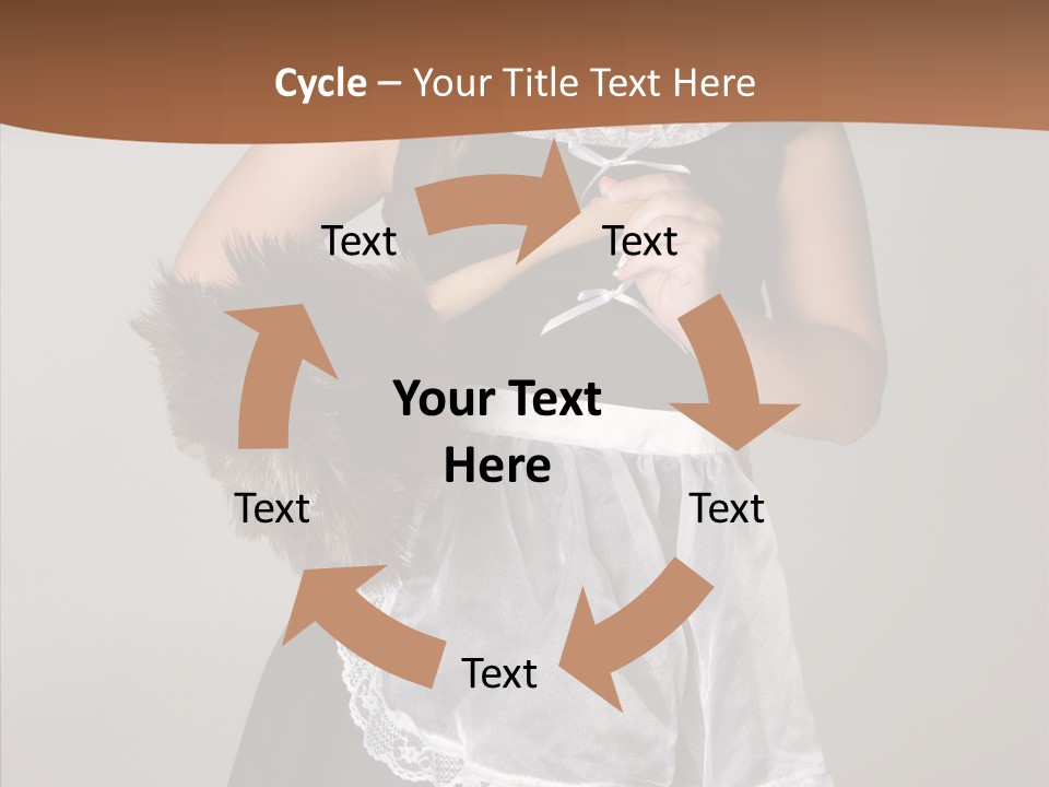 Smiling Maid Youth PowerPoint Template