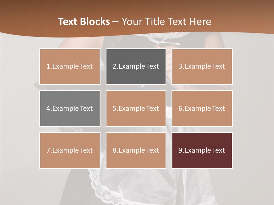 Smiling Maid Youth PowerPoint Template