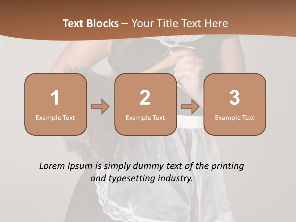 Smiling Maid Youth PowerPoint Template