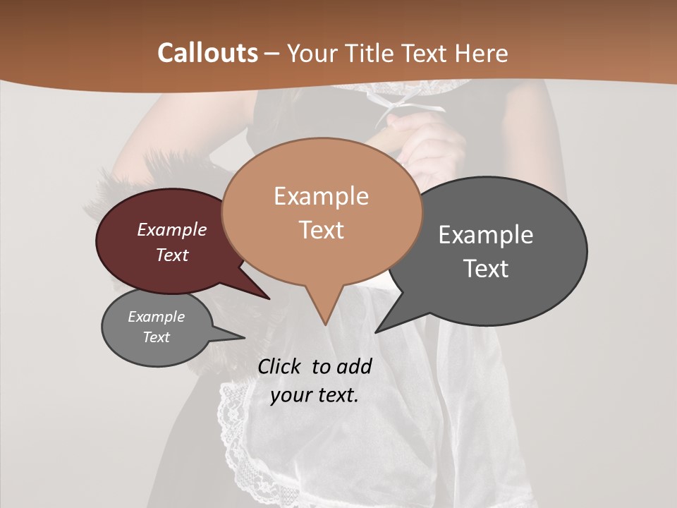 Smiling Maid Youth PowerPoint Template