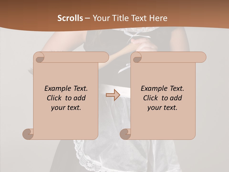 Smiling Maid Youth PowerPoint Template