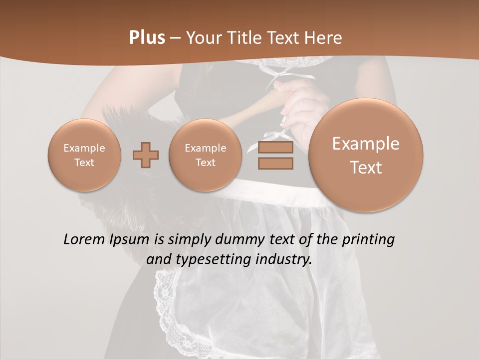 Smiling Maid Youth PowerPoint Template