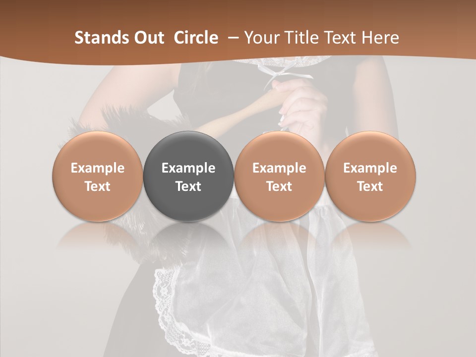 Smiling Maid Youth PowerPoint Template