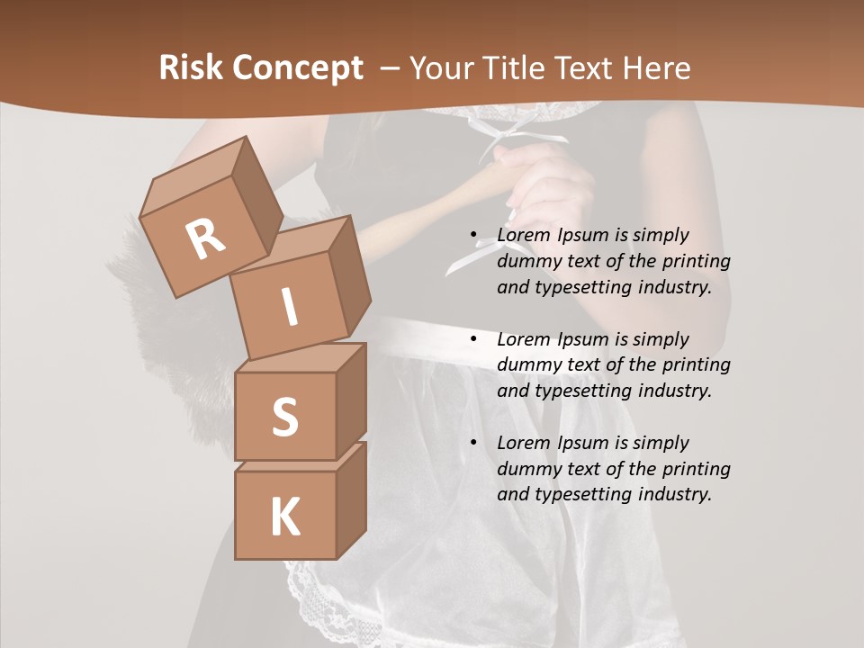 Smiling Maid Youth PowerPoint Template