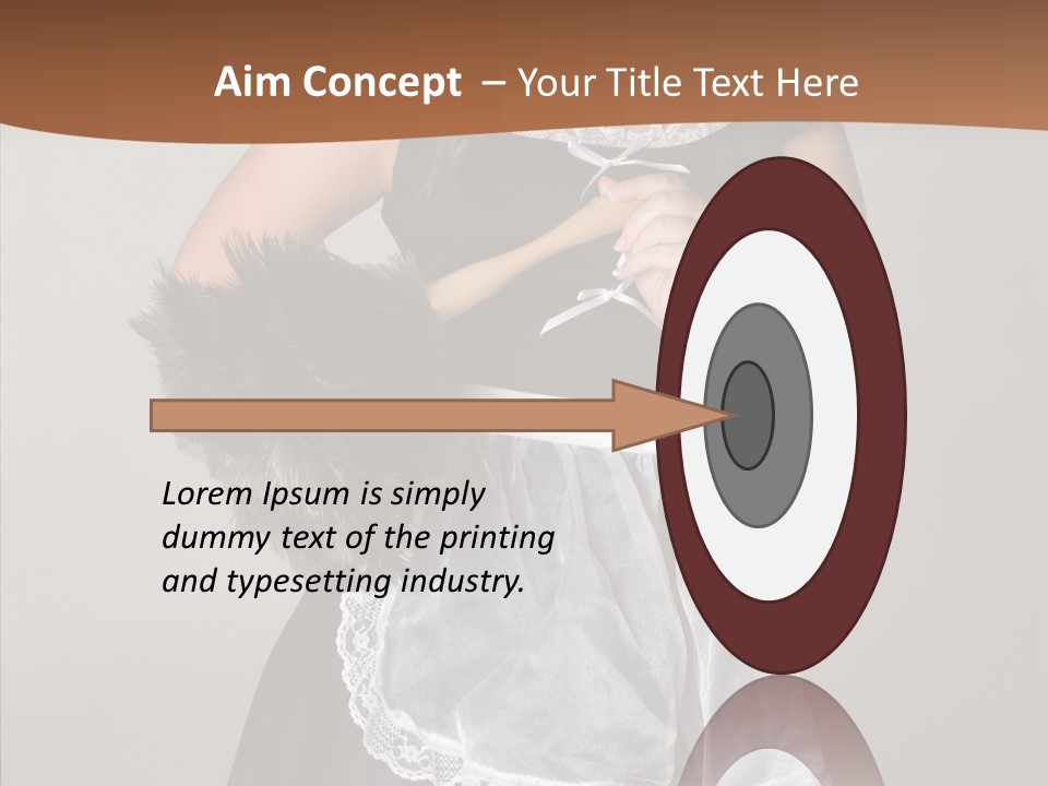 Smiling Maid Youth PowerPoint Template