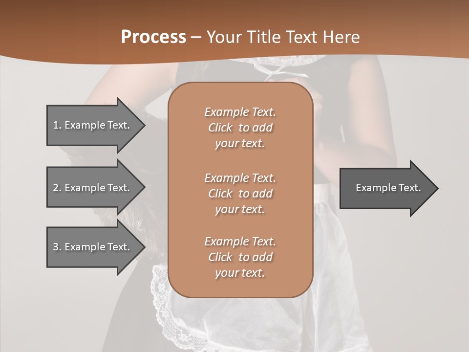 Smiling Maid Youth PowerPoint Template